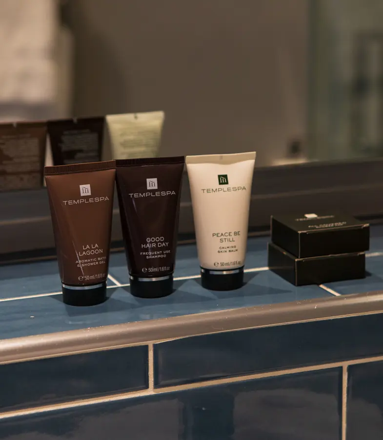 Deluxe town room, Temple Spa products in the room