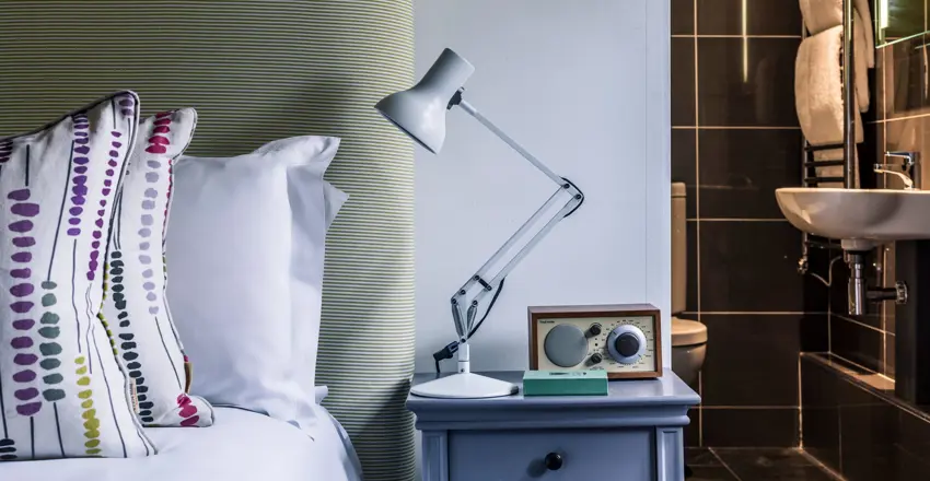 Bedroom at the Crown and Castle, Orford