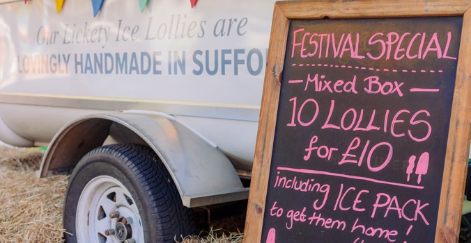 Aldeburgh Food and Drink Festival Lolly Stand