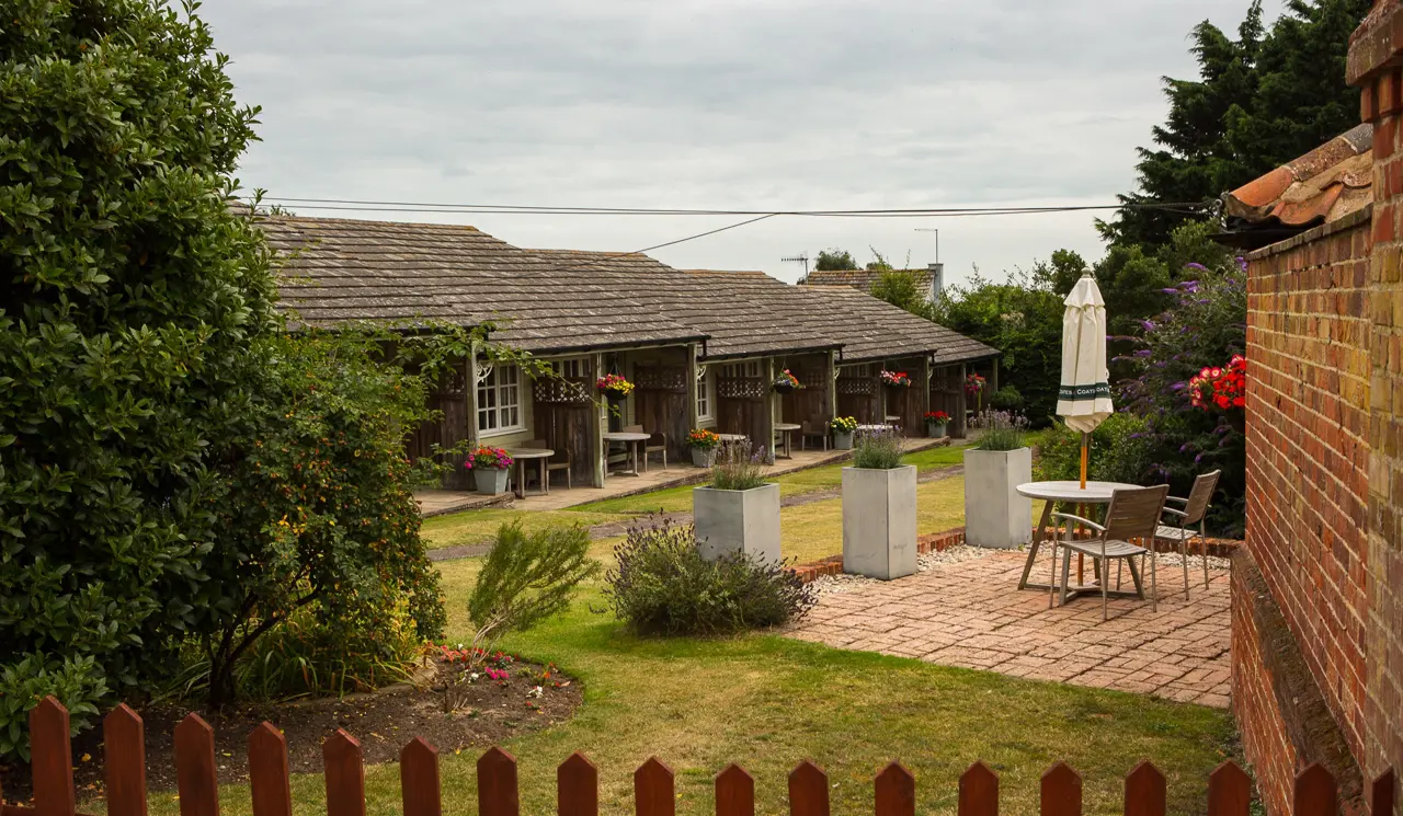 Back of Garden Rooms The Crown & Castle, Orford Suffolk