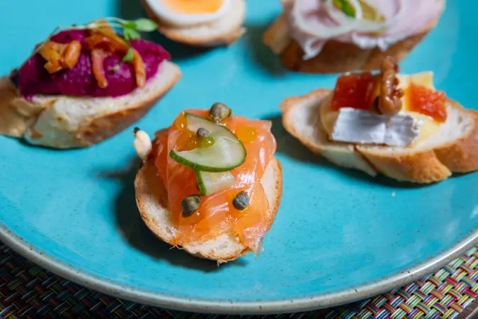 afternoon tea open sandwiches