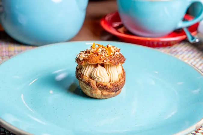 Hazelnut choux bun
